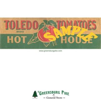 Toledo Tomatoes - billboard railroad sign