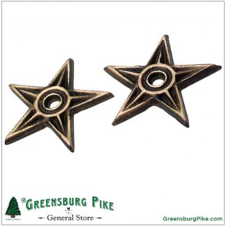 Cast bronze mini stars / house washers, wall accents