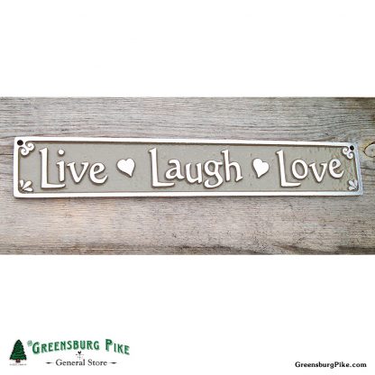 live laugh love sign - cast aluminum
